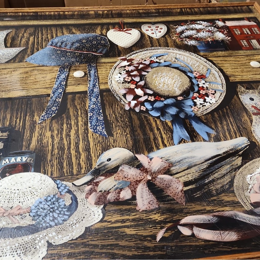 Vintage H Huntington Cavas Art Painting